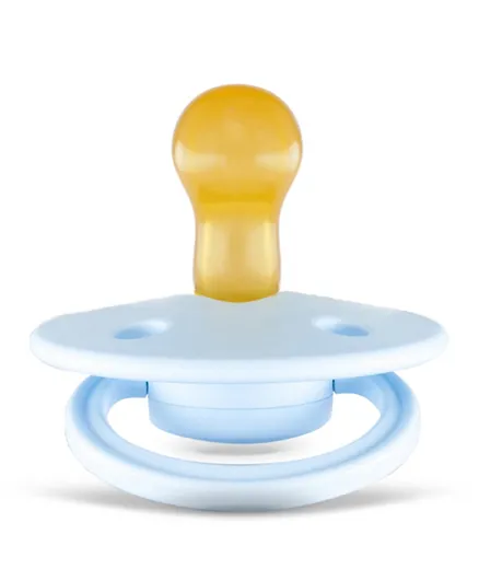 Rebael Mono Natural Rubber Round Pacifier - Tiny Sky