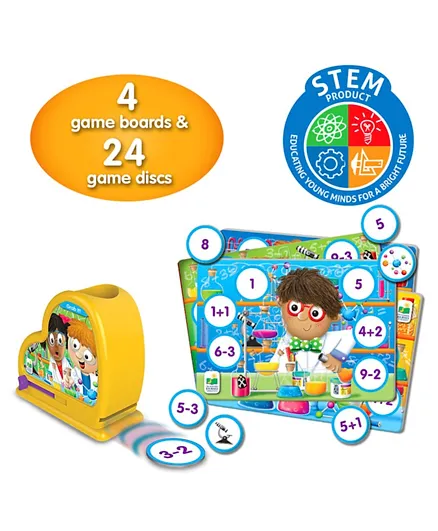 The Learning Journey Grab It Mathematics Lab 4 Board Games & 24 Game Disc - Multicolour