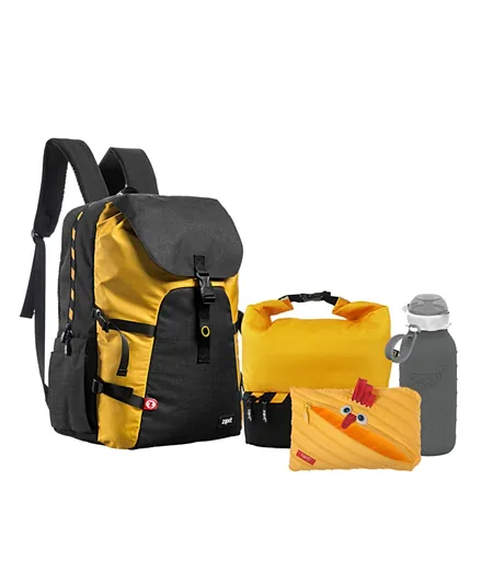 Zipit Back to School Backpacks + Pouches + Lunch Bags + Bottles - Yellow & Black