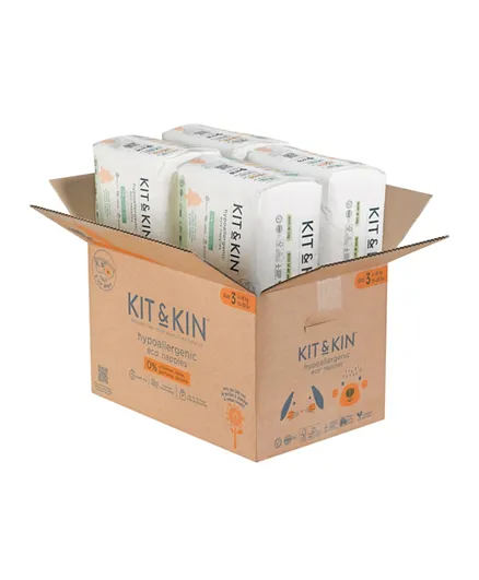 Kit & Kin Eco Diapers Size 3 - 128 Diapers
