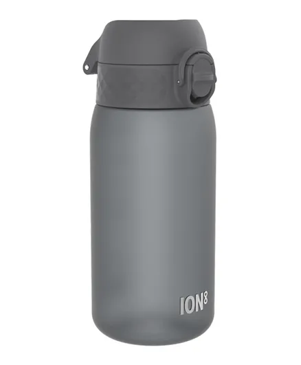 أيون8 - زجاجة مياه للأطفال مانعة للتسرب - رمادي - 350 مل