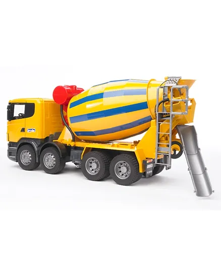 Bruder  Scania R-Series Cement Mixer Truck - Yellow
