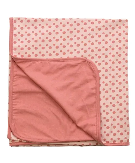 بطانية سرير أطفال صيفي سنوز بيبي - وردي ترابي