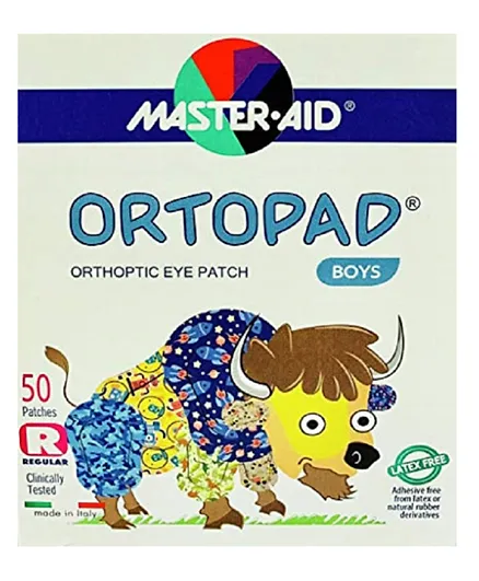 Ortopad Orthopedic Boys Regular Eye Patches - 50 Pieces