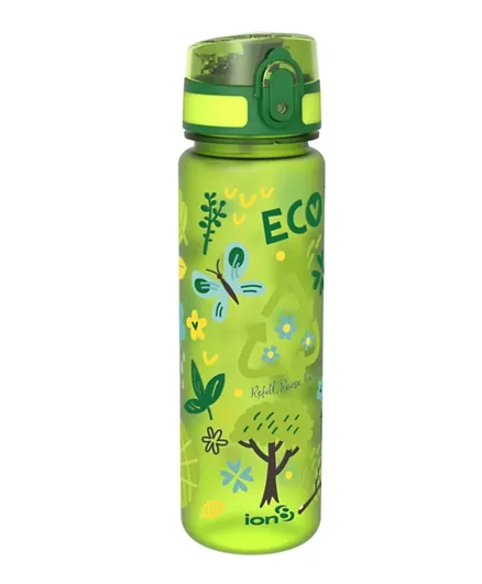 زجاجة ماء أيون8 بتصميم إيكولوجي - أخضر 500 مل