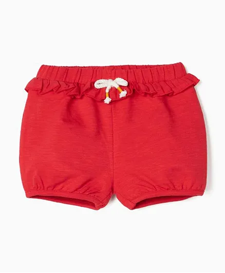 Zippy Drawstring Shorts - Red