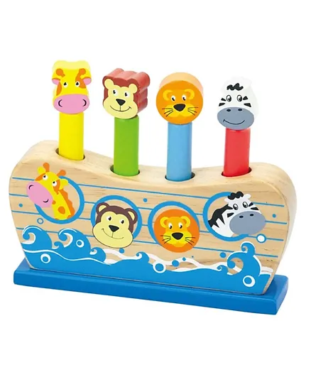 Viga wooden Pop Up Noah's Ark - Multicolour