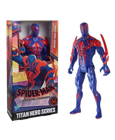Spider Man: Across the Spider-Verse Titan Hero Series Spider-Man Deluxe Figure - 12 Inch