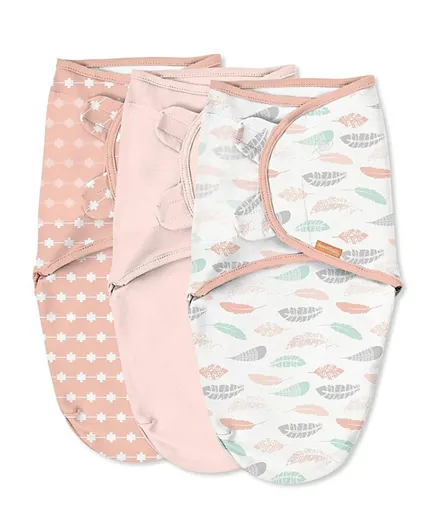 Summer Infant Swaddle Me Pack of 3 - Coral Days