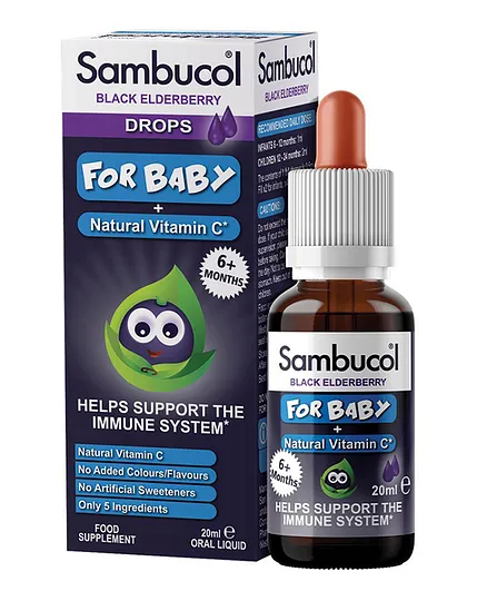 Sambucol Black Elderberry Drops - 20mL