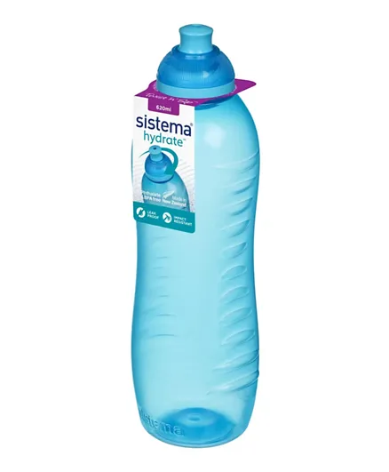 زجاجة ماء سيستيما القابلة للعصر - أزرق 620 مل