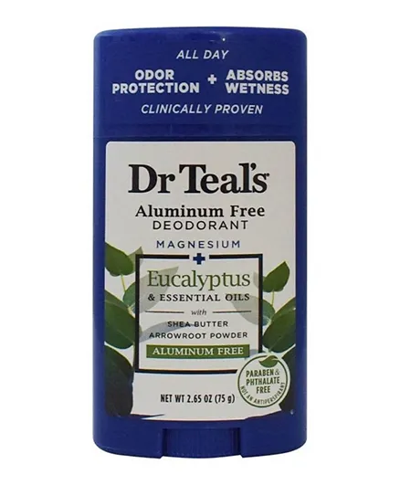 Dr Teals Aluminium Free Deodorant Eucalyptus - 75g