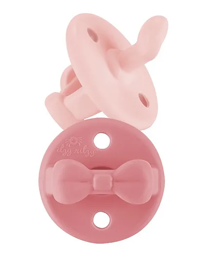 Itzy Ritzy Sweetie Soothe Orthodontic Silicone Pacifiers Pink - 2 Pieces