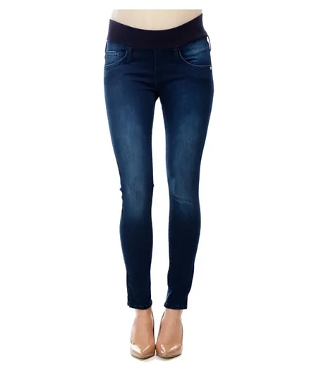 Mums n Bumps - Pietro Brunelli Tight Maternity Jeans - Blue Wash