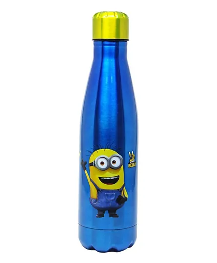 Universal Minion Stainless Steel Water Bottle Blue & Yellow - 600 mL