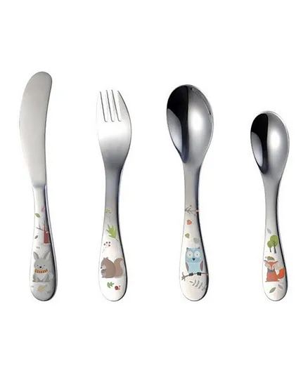 Brain Giggles Children Cutlery Set - Pack of 4