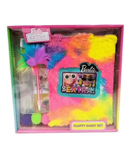 Barbie Extra Fluffy Diary Set - 7 Pieces