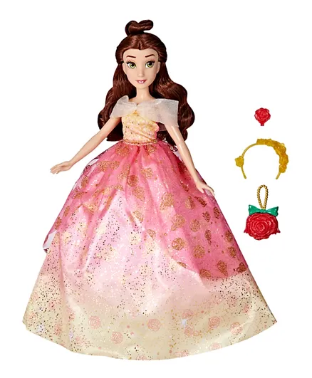 Disney Princess Life Belle Fashion Doll and 10 Outfit Combinations