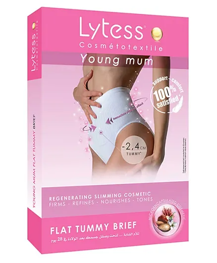 Lytess Young Mum Flat Tummy Brief  - White