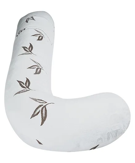 Moon Full Body pillow with Bamboo Fabric - White