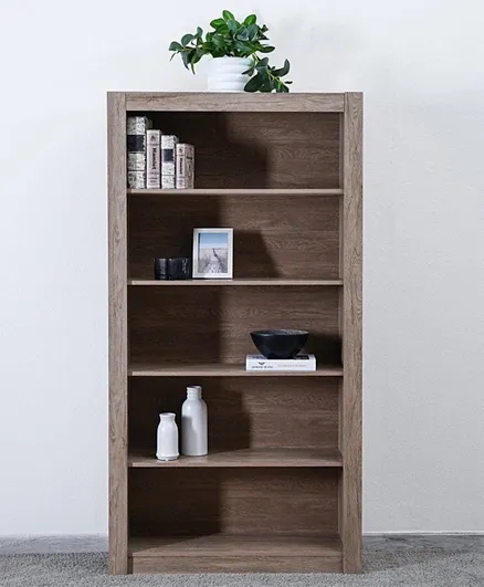 PAN Home Lexter 5 Shelf Bookcase - Light Walnut