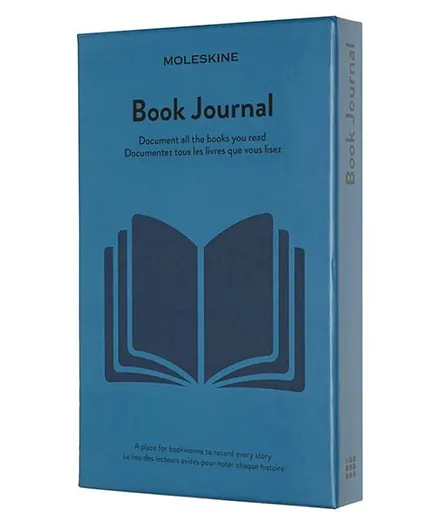 MOLESKINE Book Journal Theme Notebook with Hardcover - Steel Blue