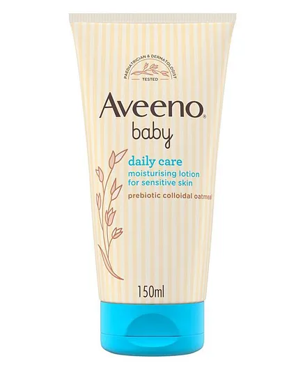 Aveeno Baby Daily Care Moisturising Lotion 150mL - 24hr Hydration, Soothes Dry & Sensitive Skin with Natural Colloidal Oatmeal