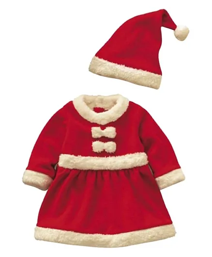 Brain Giggles Christmas Santa Claus Costume with Hat - Medium