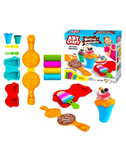 DEDE Toys Art Craft Waffle And Ice-cram Dough Set