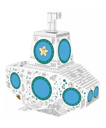 Eazy Kids DIY Doodle Coloring Submarine with Music and Light - Multicolor