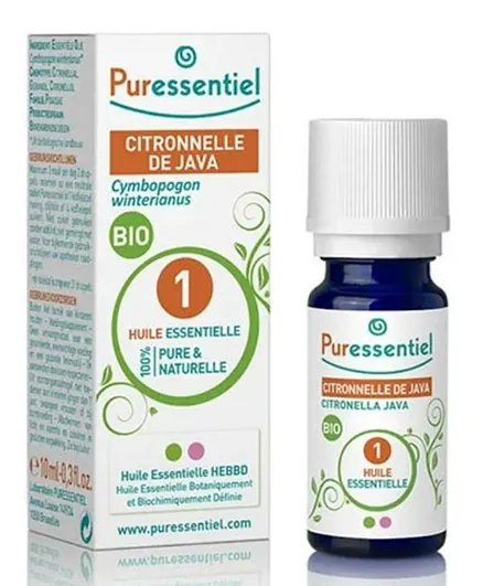 Puressentiel Organic Java Citronella Essential Oil - 10mL
