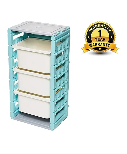 Ching Ching 3 Drawers Cabinet - Yellow Blue