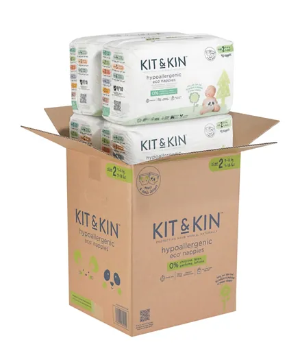 Kit & Kin Eco Diapers Size 2 -  38 Pieces