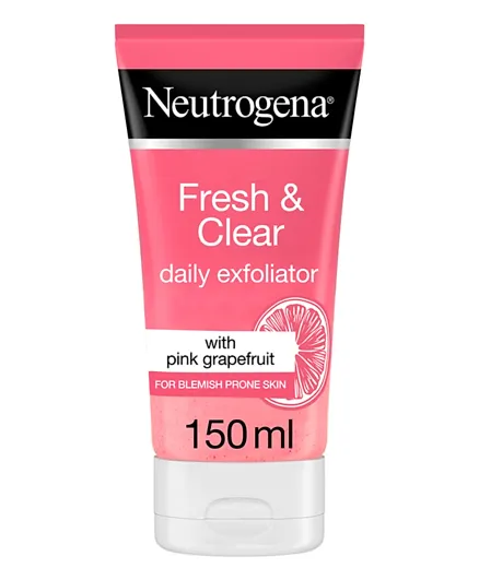 Neutrogena Fresh & Clear Daily Exfoliator Pink Grapefruit & Vitamin C - 150mL
