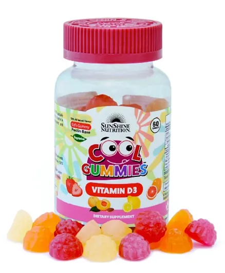 Sunshine Nutrition Cool Gummies Vitamin D3 - 60 Gummies