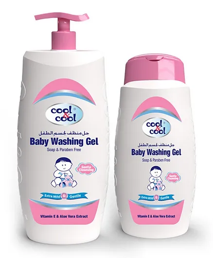 Cool and Cool Baby Washing Gel 500 ml   Free 250 ml - Pink