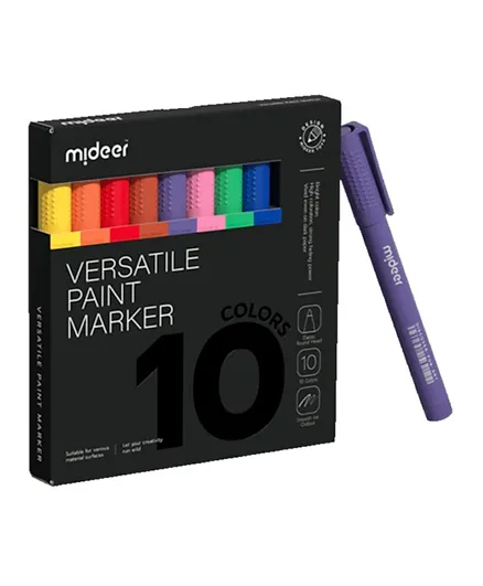 Mideer Paint Markers - 10 Pieces