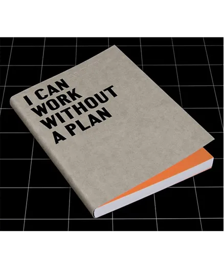 Happily Ever Paper Fill-Without A Plan Notebook Grey - 224 Pages
