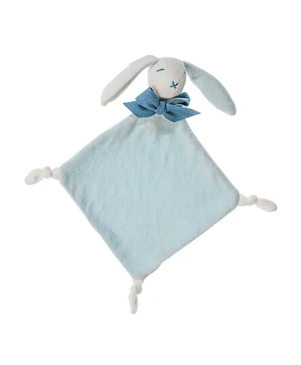 Maud N Lil Organic Organic Dou Dou Bunny Blanket - Blue