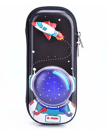 Eazy Kids  Astronaut 3D Pencil Case - Black