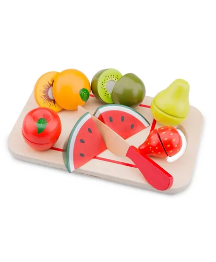 New Classic Toys Cutting Meal Fruit - 8 Pieces