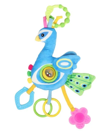 Little Angel-Baby Stroller Plush Hanging Mobile Rattle Toy - Blue
