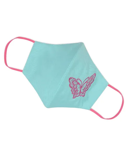 ProMax Butterfly 3 Layered Reusable Face Mask - Turquoise
