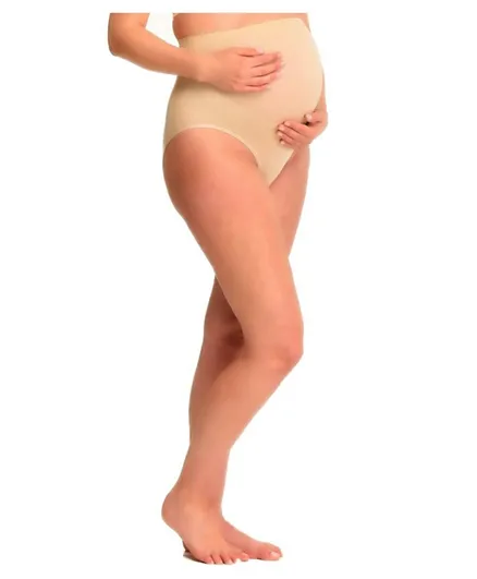 Mums & Bumps Mamsy Maternity Support Brief - Nude