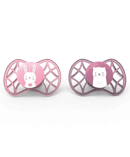 Nuvita Air.55 Explorer Soother Pack of 2 - Pink
