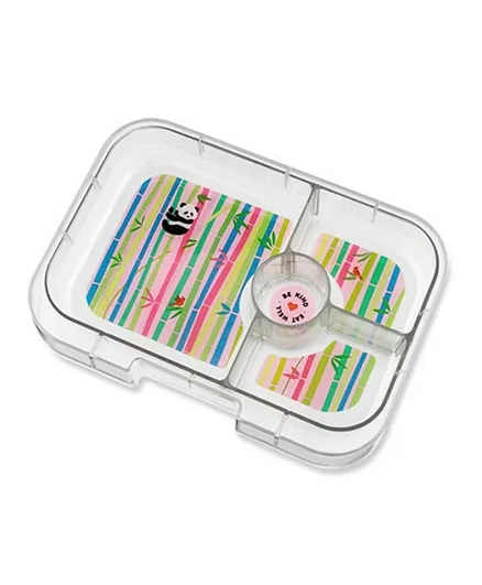 Yumbox Panda 4 Compartment Lunchbox with Tray - Clear