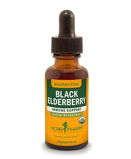 هيرب فارم خلاصة الب Elderberry الأسود خالية من الكحول - 30 مل
