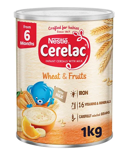 Cerelac Nestle Infant Cereal Wheat & Fruits - 1kg