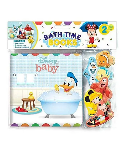 كتاب وقت الاستحمام المقاوم للماء للاطفال من فيدال ديزني - باللغة الانجليزية