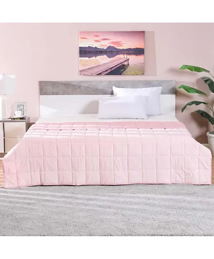 Danube Home Joy Cotton Quilted Bed Spread - Pink